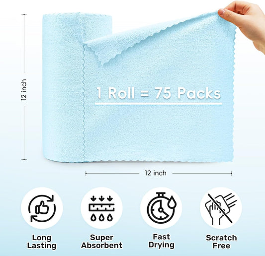 Microfiber Cleaning Cloths Roll
